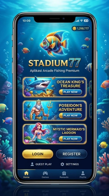 Screenshot dari halaman kategori aplikasi di stadium77.
